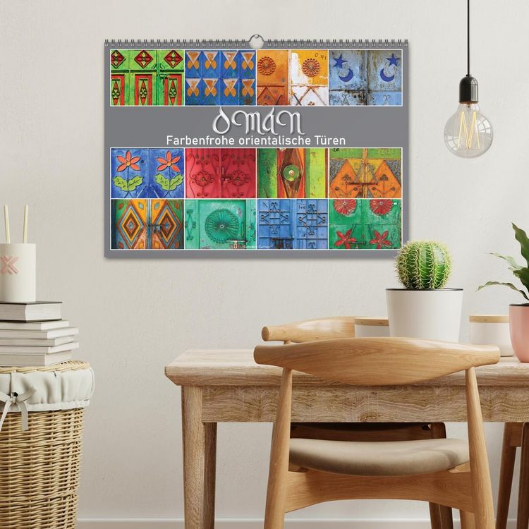 Produktbild: OMAN - Farbenfrohe orientalische T&uuml;ren (Wandkalender 2026 DIN A3 quer), CALVENDO Monatskalender