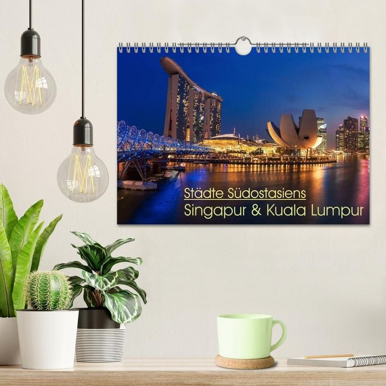 Produktbild: St&auml;dte S&uuml;dostasiens - Singapur & Kuala Lumpur (Wandkalender 2026 DIN A4 quer), CALVENDO Monatskalender