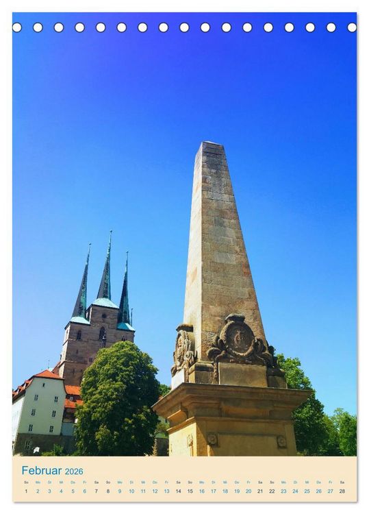 Produktbild: Erfurt und Eisenach - Traumhaft Sch&ouml;n (Tischkalender 2026 DIN A5 hoch), CALVENDO Monatskalender