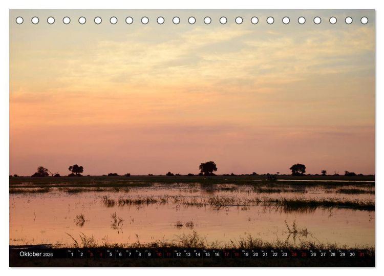 Produktbild: Faszination Botswana (Tischkalender 2026 DIN A5 quer), CALVENDO Monatskalender