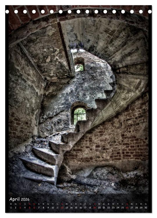 Produktbild: Lost Places II, Vergessene Orte (Tischkalender 2026 DIN A5 hoch), CALVENDO Monatskalender