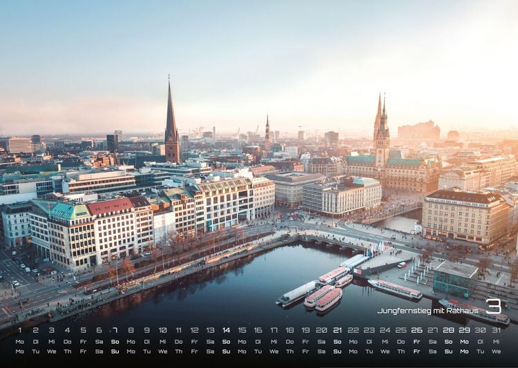 Produktbild: Hamburg - Zwischen Speicherstadt und Alster - 2027 - Kalender DIN A3