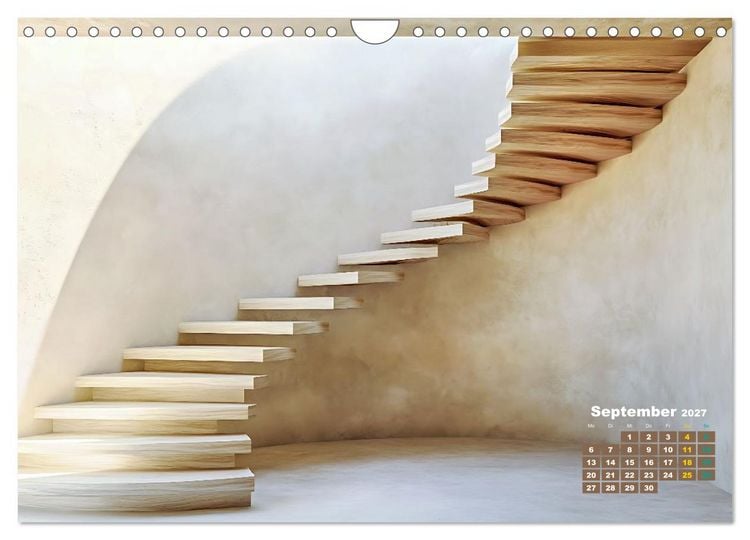 Produktbild: Stufe um Stufe - Treppen (Wandkalender 2027 DIN A4 quer), CALVENDO Monatskalender