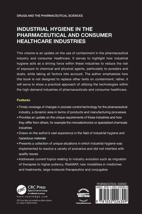 Produktbild: Industrial Hygiene in the Pharmaceutical and Consumer Healthcare Industries