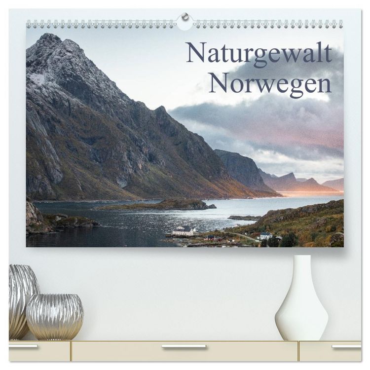 Produktbild: Naturgewalt Norwegen (hochwertiger Premium Wandkalender 2026 DIN A2 quer), Kunstdruck in Hochglanz