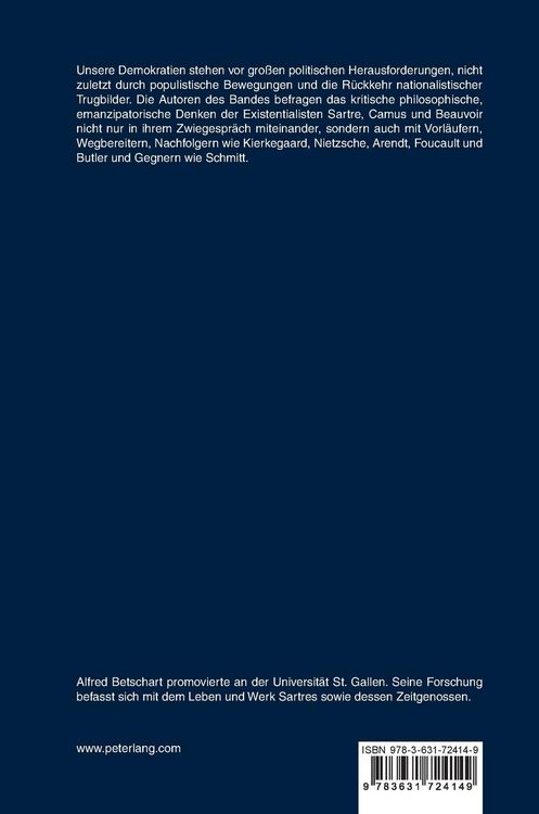 Produktbild: Demokratie in der Krise &ndash; Die politische Philosophie des Existentialismus heute