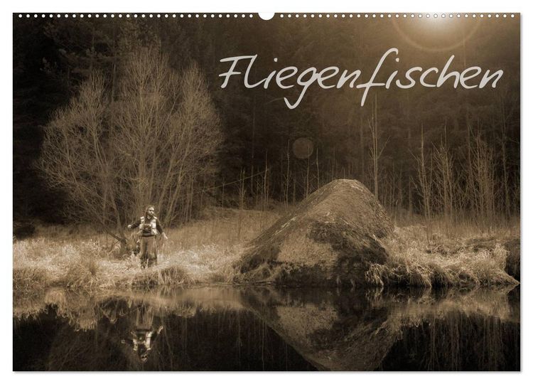 Produktbild: Fliegenfischen (Wandkalender 2026 DIN A2 quer), CALVENDO Monatskalender