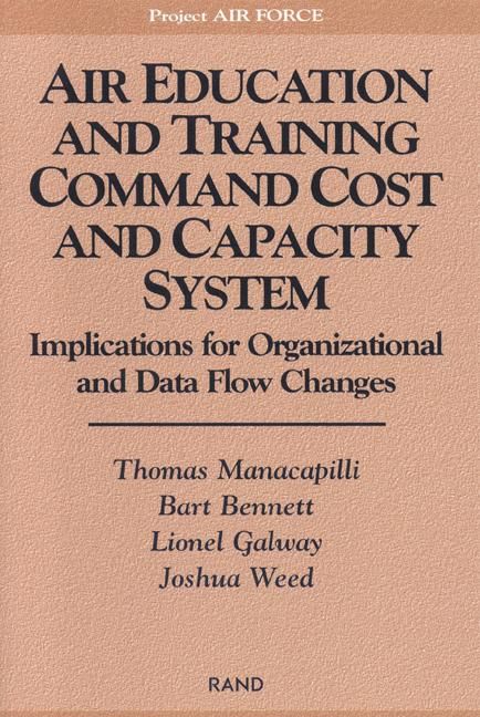 Produktbild: Air Education and Training Command Cost and Capacity System