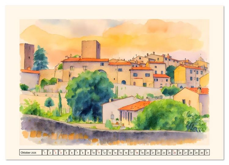 Produktbild: Idylle im Latium (Wandkalender 2026 DIN A2 quer), CALVENDO Monatskalender