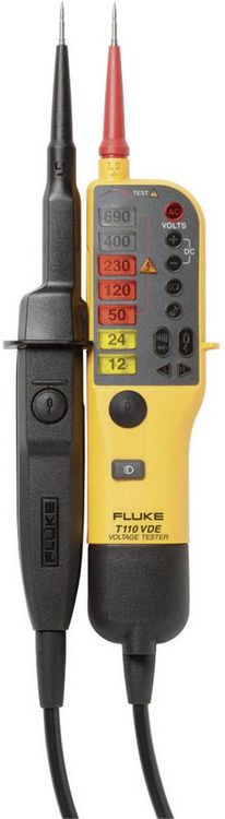 Produktbild: Fluke T110 Zweipoliger Spannungspr&uuml;fer CAT III 690 V, CAT IV 600V LED, Vibration, Akustik
