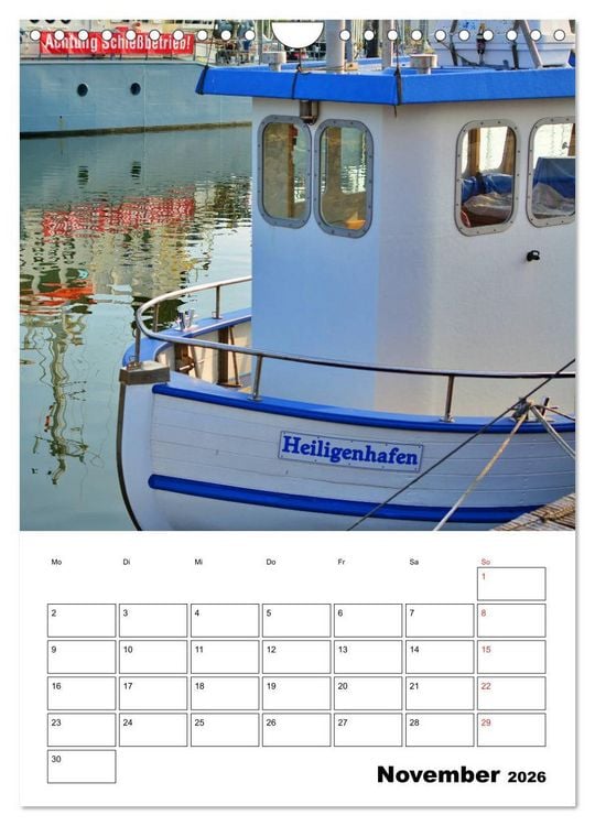 Produktbild: Marina Heiligenhafen (Wandkalender 2026 DIN A4 hoch), CALVENDO Monatskalender