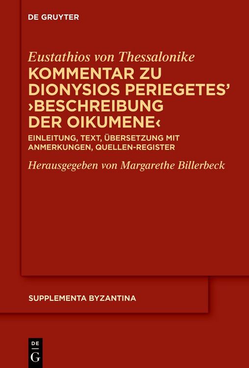 Produktbild: Kommentar zu Dionysios Periegetes &rsaquo;Beschreibung der Oikumene&lsaquo;