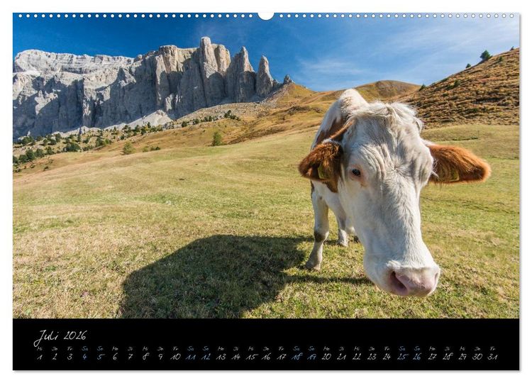Produktbild: Dolomiten (Wandkalender 2026 DIN A2 quer), CALVENDO Monatskalender