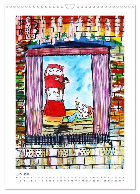 Produktbild: Hommage an die Superstars der Malerei - Atelier Zippo (Wandkalender 2026 DIN A3 hoch), CALVENDO Monatskalender