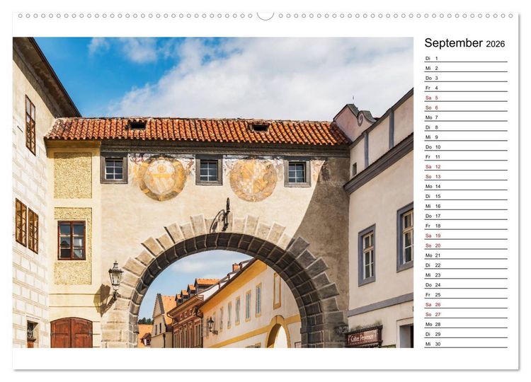 Produktbild: Ein Wochenende in Krumau (Wandkalender 2026 DIN A2 quer), CALVENDO Monatskalender