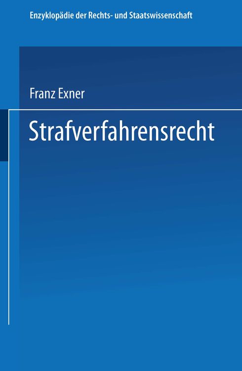 Produktbild: Strafverfahrensrecht