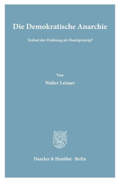 Produktbild: Die Demokratische Anarchie.