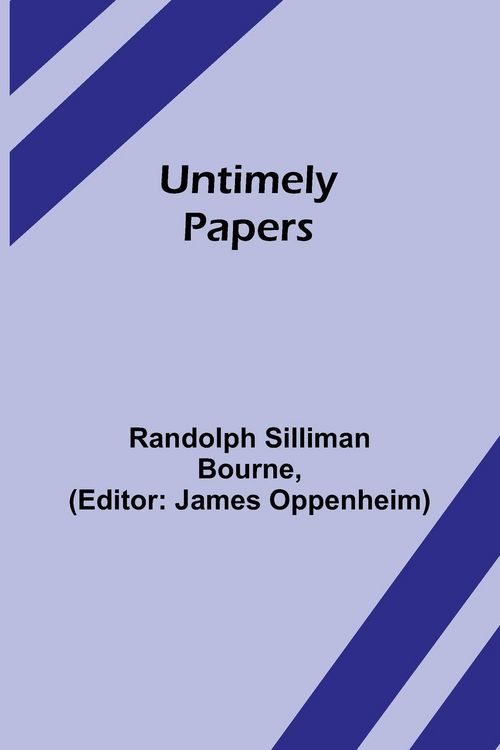 Produktbild: Untimely papers