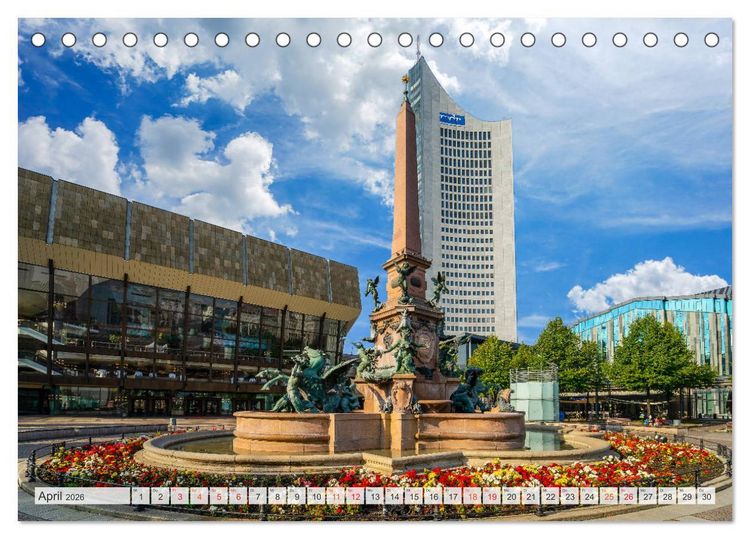 Produktbild: Leipzig Impressionen (Tischkalender 2026 DIN A5 quer), CALVENDO Monatskalender