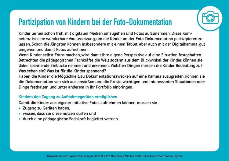 Produktbild: Beobachten und dokumentieren in der Kita