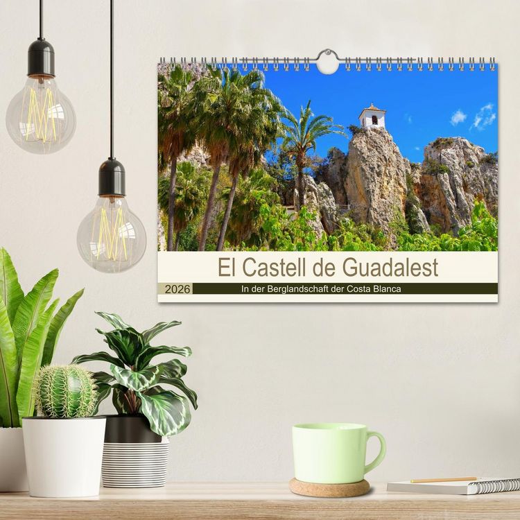 Produktbild: El Castell de Guadalest - In der Berglandschaft der Costa Blanca (Wandkalender 2026 DIN A4 quer), CALVENDO Monatskalender