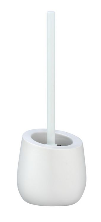 Produktbild: WC-Garnitur Mod. Badi Wei&szlig; Keramik, mit Silikon-B&uuml;rstenkopf