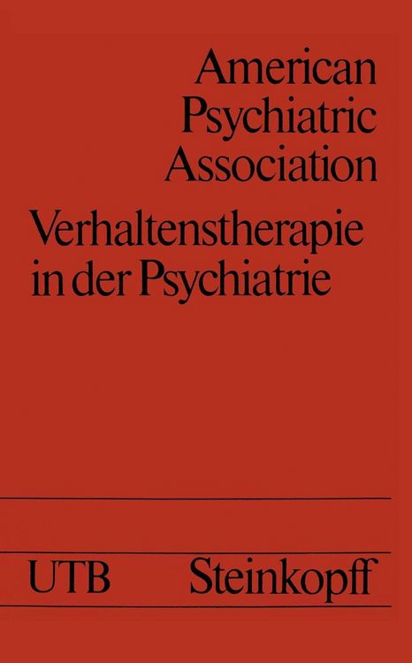 Produktbild: Verhaltenstherapie in der Psychiatrie