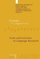 Produktbild: Form and Function in Language Research