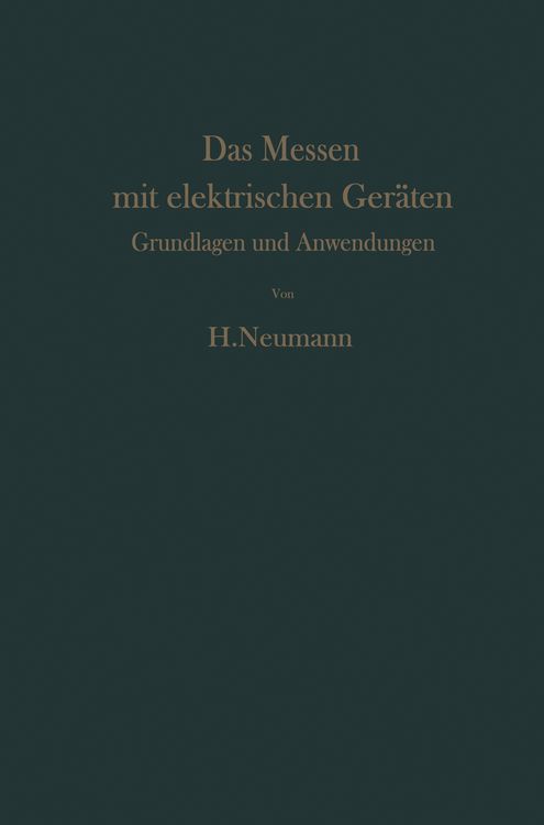 Produktbild: Das Messen mit elektrischen Ger&auml;ten