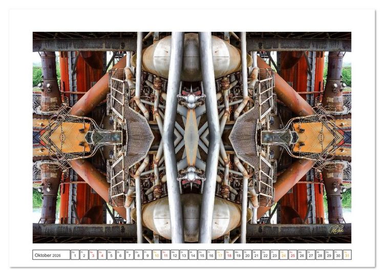 Produktbild: Faszination Spiegelung - Industrie und Technik (Wandkalender 2026 DIN A3 quer), CALVENDO Monatskalender