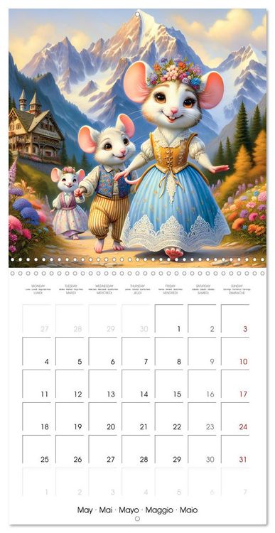 Produktbild: Mice dreams (Wall Calendar 2026 12 &times; 12 Inch) CALVENDO 12 Month Wall Calendar
