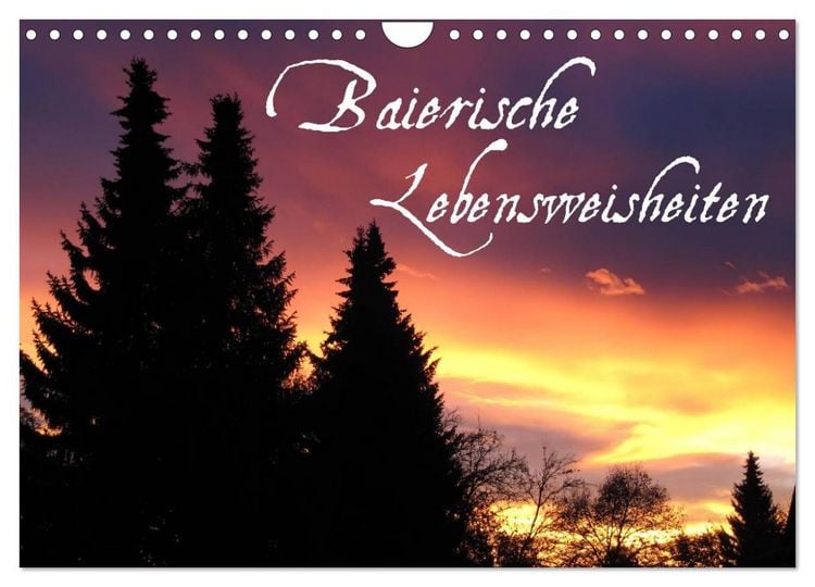 Produktbild: Baierische Lebensweisheiten (Wandkalender 2026 DIN A4 quer), CALVENDO Monatskalender