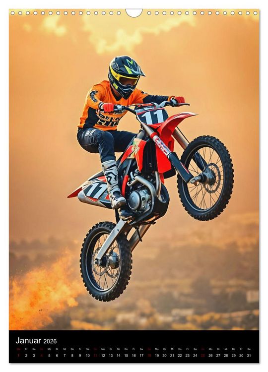 Produktbild: Adrenalin am Limit - Grenzenlose Motocross Action (Wandkalender 2026 DIN A3 hoch), CALVENDO Monatskalender