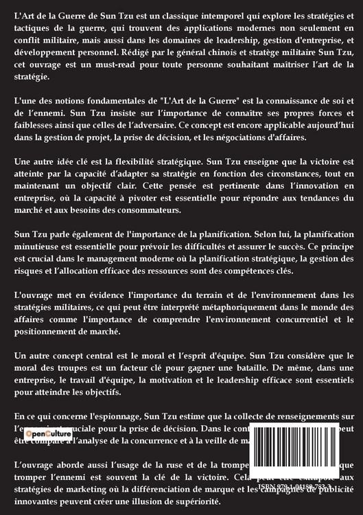 Produktbild: L'Art de la Guerre de Sun Tzu
