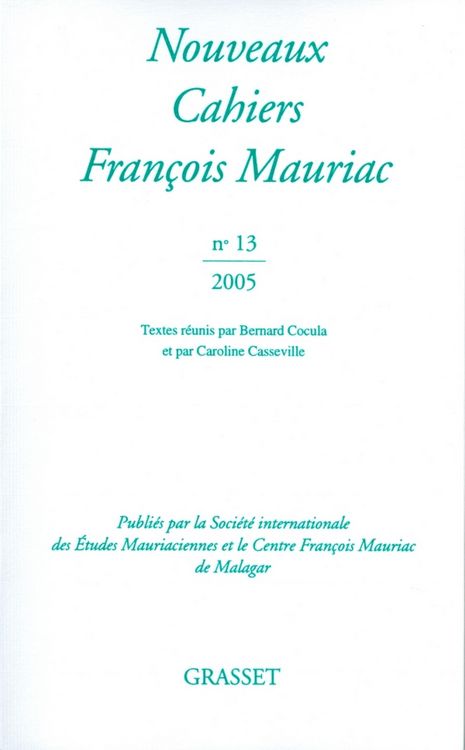 Produktbild: Nouveaux cahiers de Fran&ccedil;ois Mauriac N&deg;13
