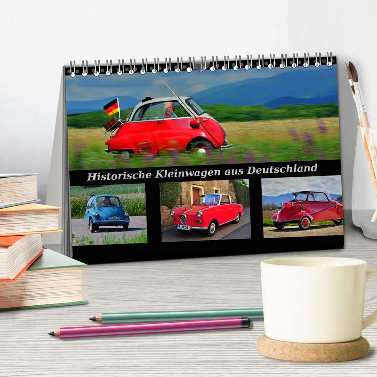 Produktbild: Historische Kleinwagen aus Deutschland (Tischkalender 2026 DIN A5 quer), CALVENDO Monatskalender