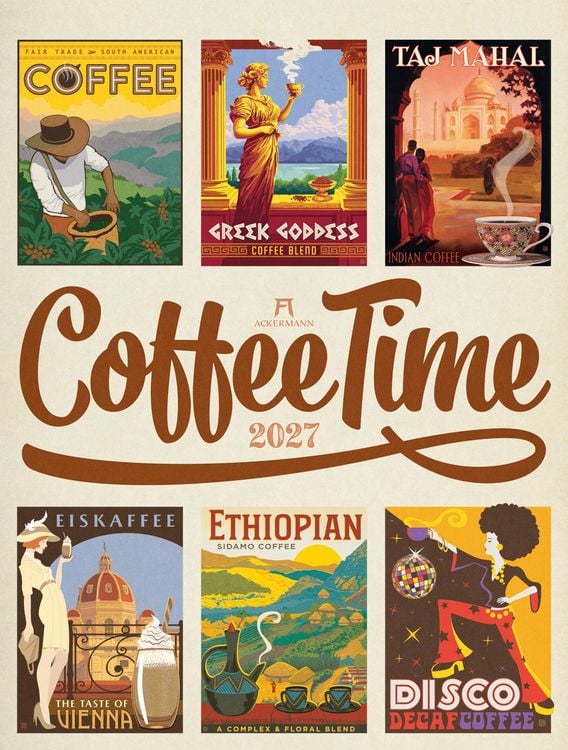 Produktbild: Coffee Time Kaffee-Plakate-Kalender 2027