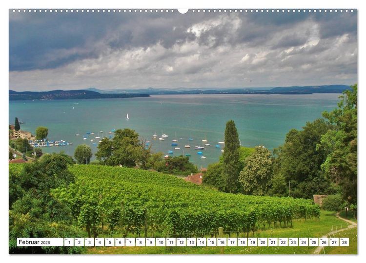 Produktbild: Am Bodenseeufer (hochwertiger Premium Wandkalender 2026 DIN A2 quer), Kunstdruck in Hochglanz