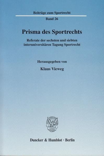 Produktbild: Prisma des Sportrechts.