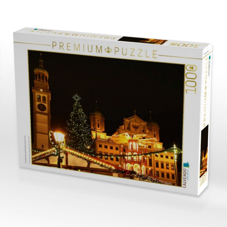 Produktbild: CALVENDO Puzzle Christkindlesmarkt Augsburg, Germany | 1000 Teile Lege-Gr&ouml;&szlig;e 64x48cm Foto-Puzzle f&uuml;r gl&uuml;ckliche Stunden