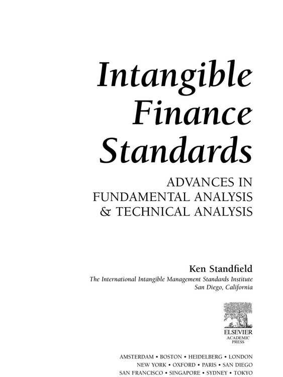 Produktbild: Intangible Finance Standards