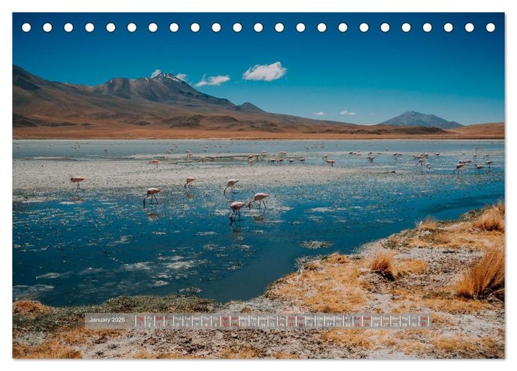 Produktbild: Picturesque Mountain Worlds (Desk Calendar 2026 DIN A5 landscape), CALVENDO 12 Month DeskCalendar