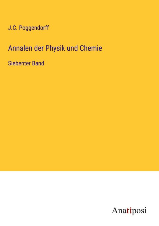 Produktbild: Annalen der Physik und Chemie