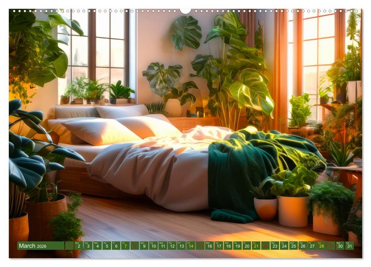 Produktbild: Nature Feeling - Urban Jungle (High Quality Premium Wall Calendar 2026 DIN A2 landscape),CALVENDO 12 Month Wall Calendar
