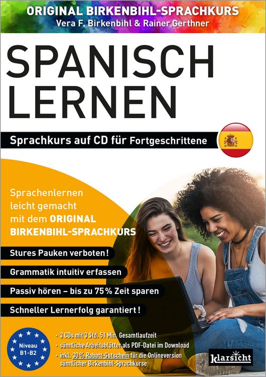 Produktbild: Spanisch lernen f&uuml;r Fortgeschrittene 1+2 (ORIGINAL BIRKENBIHL)