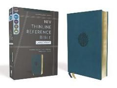 Produktbild: Niv, Thinline Reference Bible (Deep Study at a Portable Size), Large Print, Leathersoft, Teal, Red Letter, Comfort Print