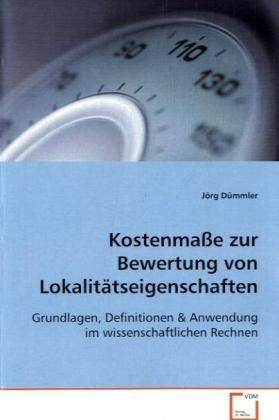 Produktbild: D&uuml;mmler J&ouml;rg: Kostenma&szlig;e zur Bewertung von Lokalit&auml;tseigensc