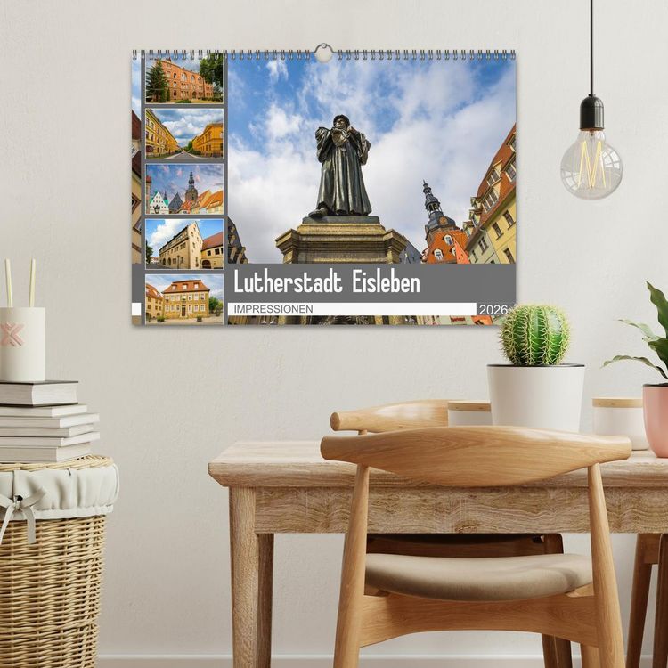 Produktbild: Lutherstadt Eisleben Impressionen (Wandkalender 2026 DIN A3 quer), CALVENDO Monatskalender