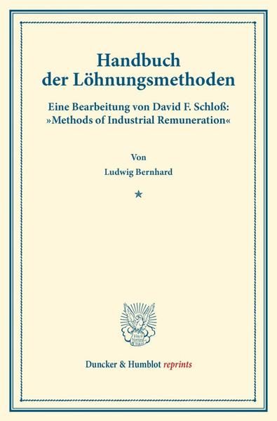 Produktbild: Handbuch der L&ouml;hnungsmethoden.