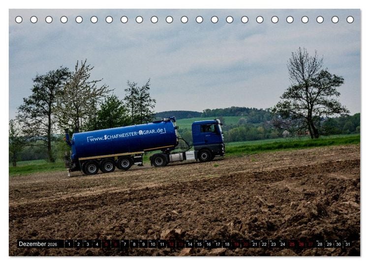 Produktbild: Landtechnik 2026 (Tischkalender 2026 DIN A5 quer), CALVENDO Monatskalender